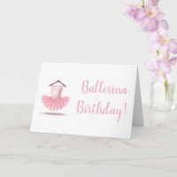 Ballerina Birthday Pink Tutu Girly Bonito