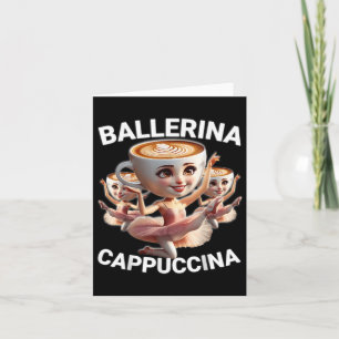 Cartão Ballerina Cappuccina Italiano Brainrot Memória Eng