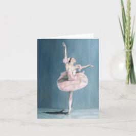 Cartão Ballerina Dancer Original Art Note Card