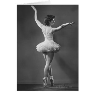 Cartão Ballerina em Tutu