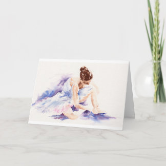 Cartão Ballerina - Fine Art Greetings Card