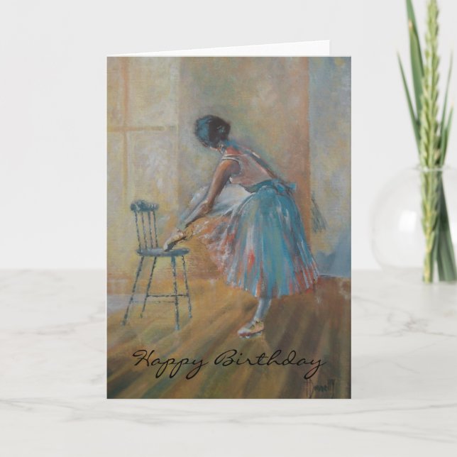 Cartão Ballerina Happy Birthday Card (Frente)