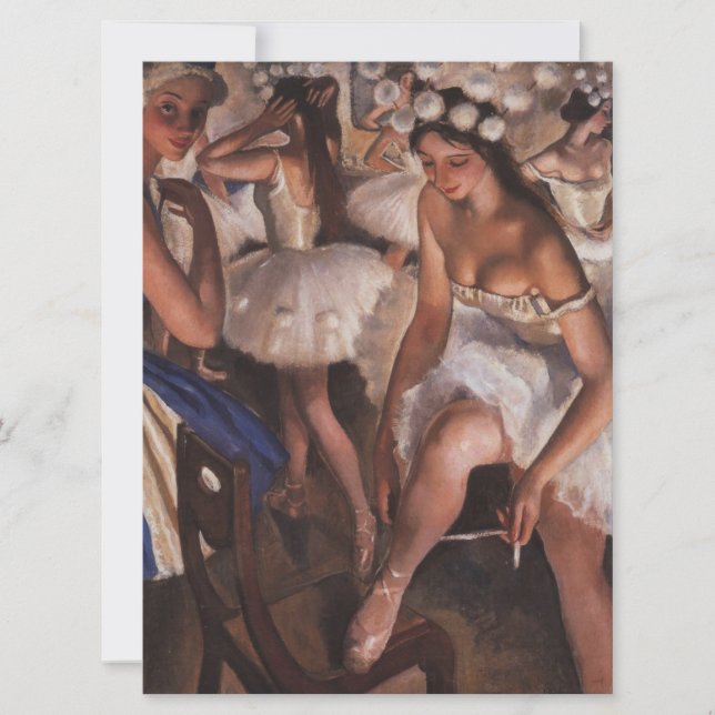 Cartão Ballerinas no camarim (Frente)