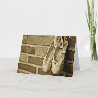 Cartão ballet slippers greeting card
