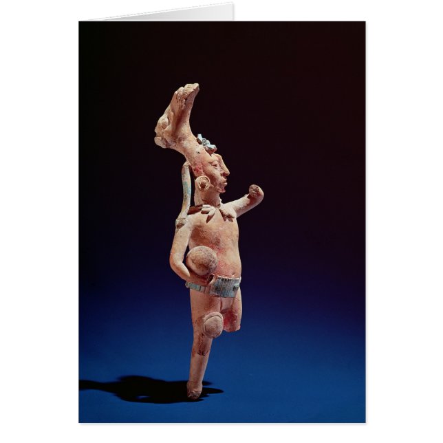 Cartão Ballplayer cerimonial, ilha de Jaina, c.600 (Frente)