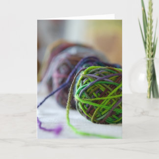Cartão Balls of Yarn Card
