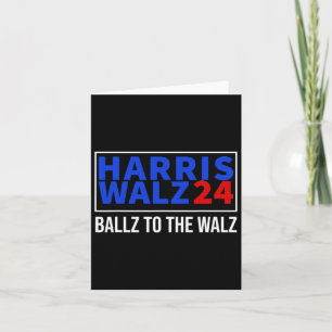 Cartão Ballz Para O W Harris W 2024 Kalama Harris Valsa 2