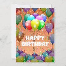 Balões de Aniversário e Confetes Lindos
