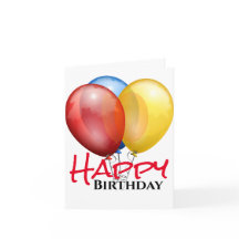 Balões de Aniversário e Desejos de Felicidade