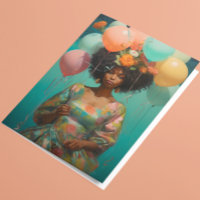 Balões de Aniversário para Mulheres Afro-Americana