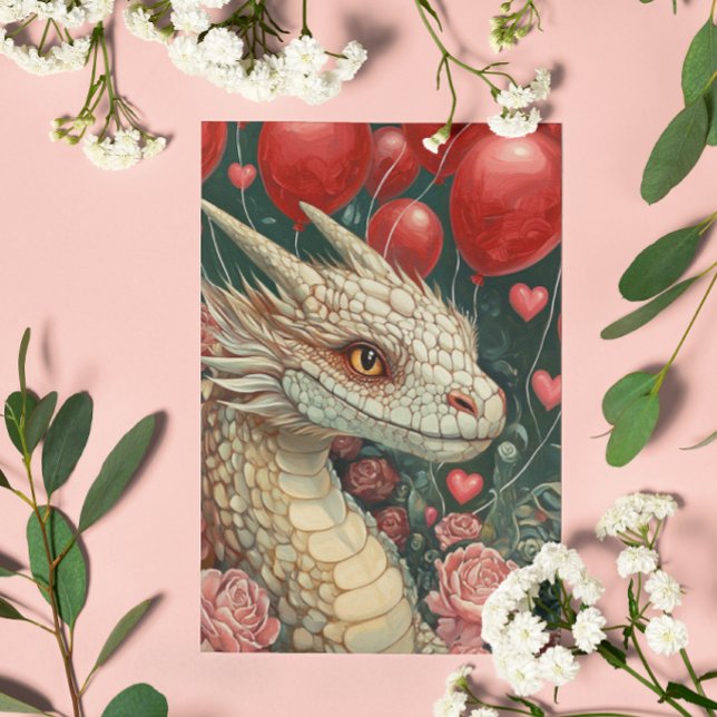 Cartão Balões de Dia de os namorados de Dragões (Criador carregado)