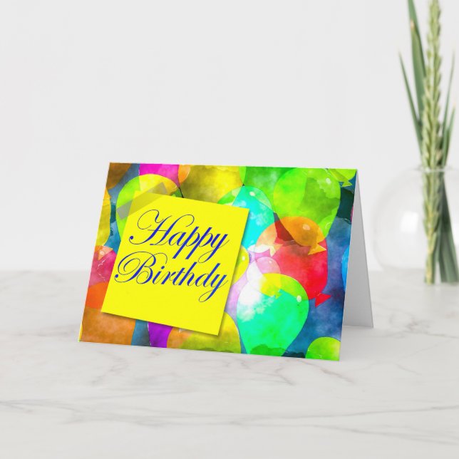 Cartão Balões Galore (Frente)