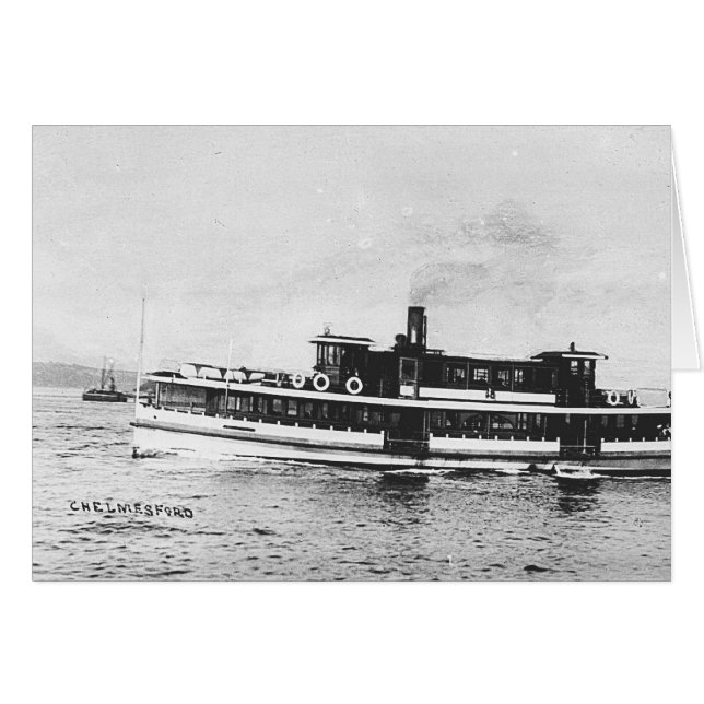 Cartão Balsa Lady Chelmsford 1900s (Frente Horizontal)