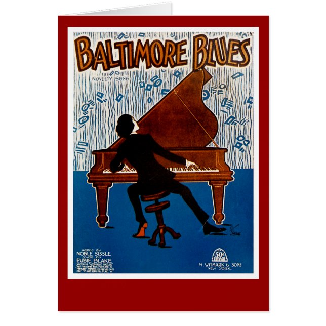 Cartão Baltimore Blues (Frente)