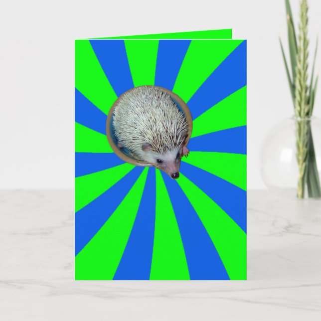 Cartão BAM! Hedgehog Greeting Card (Frente)