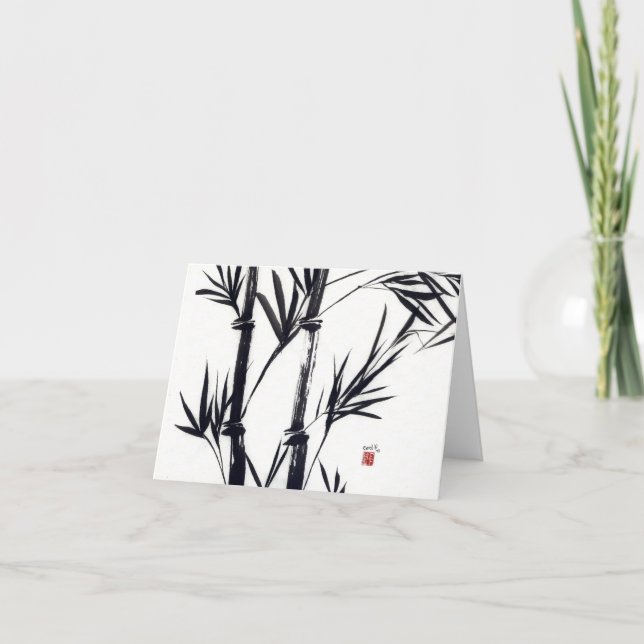 Cartão bamboo art notecard (Frente)