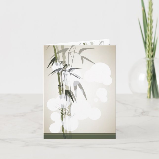 Cartão Bamboo Blank Notecard (Frente)