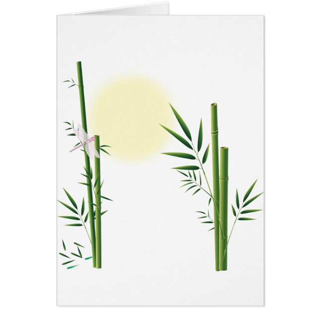 Cartão Bambu e Dragonfly (Frente)