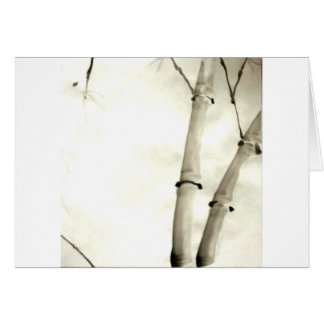 Cartão Bambu e folhas