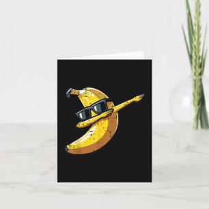 Cartão Banana Dab Óculos escuros Dançarinos de Fruta-de-b