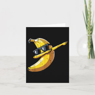 Cartão Banana Dab Sungles Bonito Dança Frutas Meninos Cri