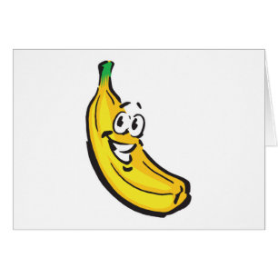 Cartão banana feliz