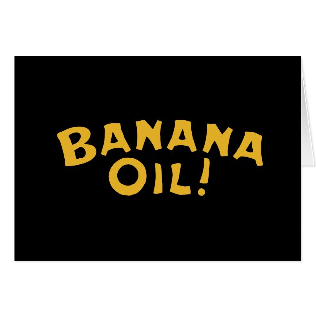 Cartão Banana Oil (Frente Horizontal)