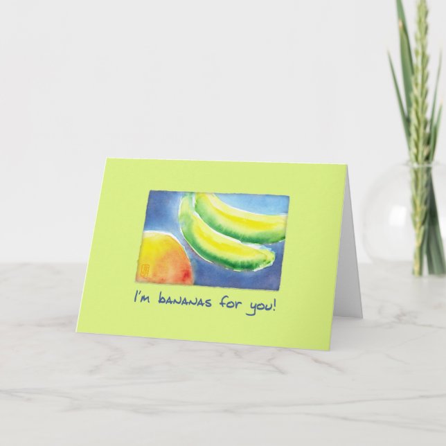 Cartão Bananas & Grapefruit Flirty Relationships (Frente)