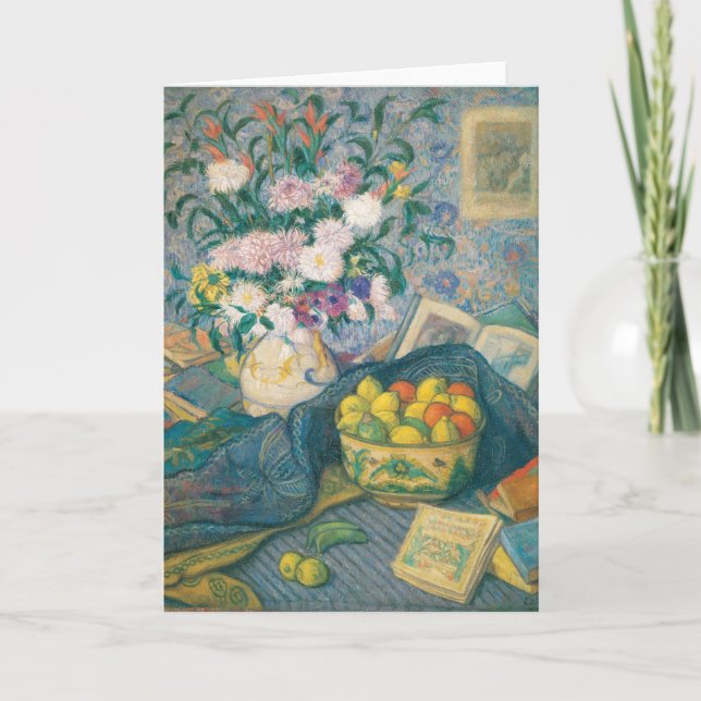 Cartão Bananas, limões e livros | Juan de Echevarría (Frente)