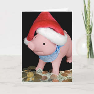Cartão Banco Piggy de Natal