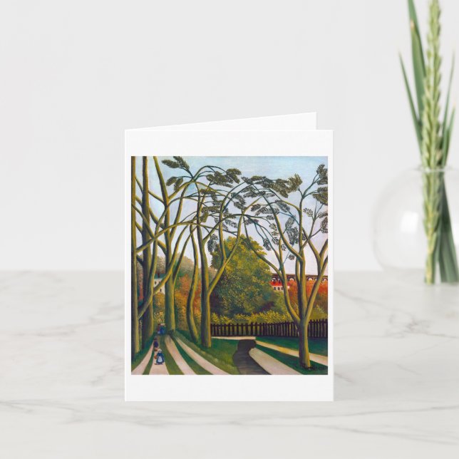 Cartão Bancos do Biè vre | Henri Rousseau | (Frente)