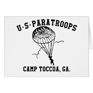 Cartão Band of Brothers Currahee US Paratrooper Toccoa