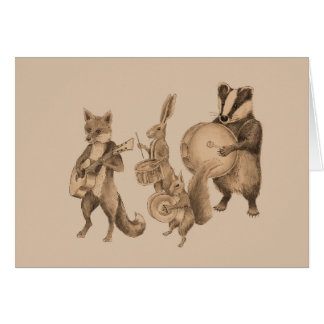 Cartão Banda dos animais