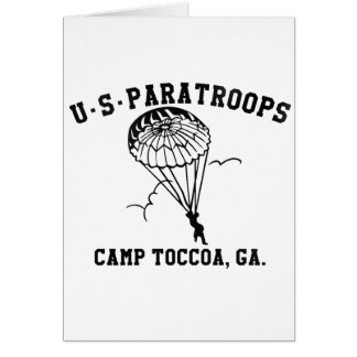 Cartão Banda dos Irmãos Currahee EUA Paratrooper Toccoa
