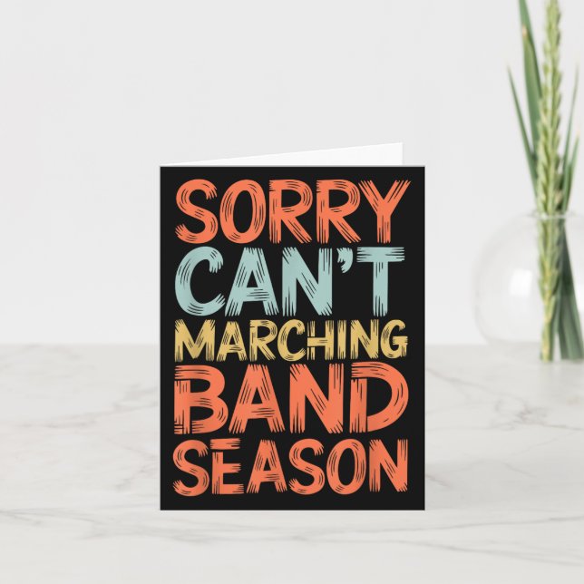 Cartão Banda Engraçada, desculpe, não é Marching Ba (Frente)