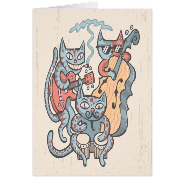 Cartão Banda Hep do gato (Frente)