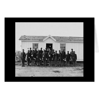 Cartão Banda Militar Afro-Americana de 1865