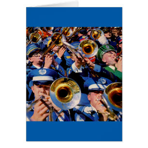 Cartão bandas de trombone mob AKA desaparecem