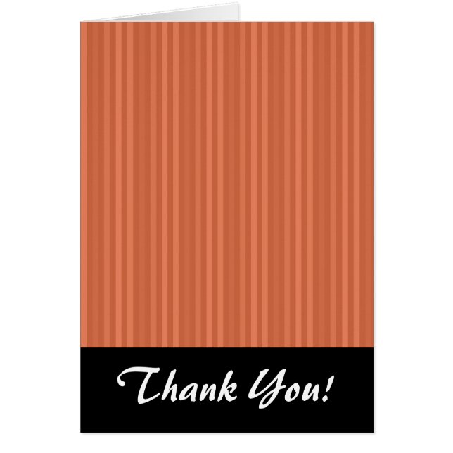 Cartão Bandas Verticais em Laranja-Mandarina (Frente)