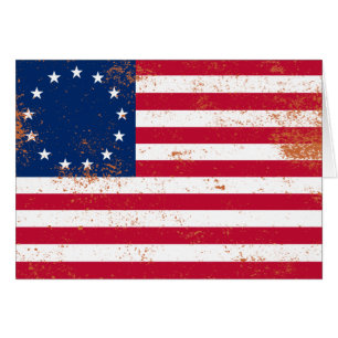 Cartão Bandeira 1776 dos E.U.