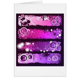 Cartão Bandeira 3 da música do estilo do Grunge