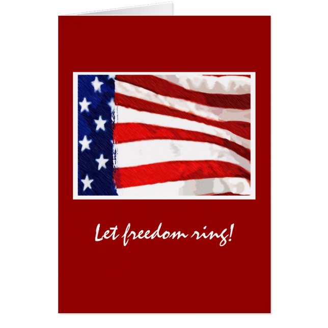 Cartão Bandeira Americana (Frente)