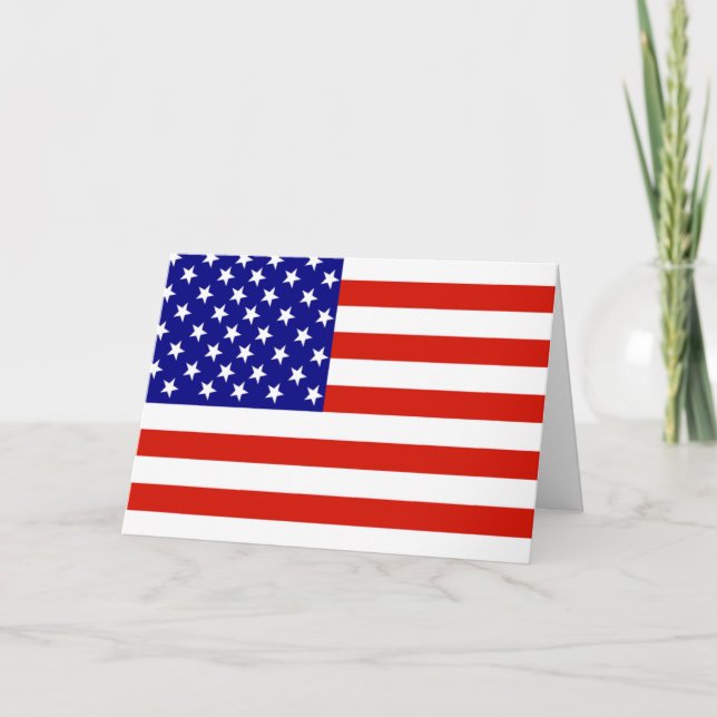 CARTÃO BANDEIRA AMERICANA (Frente)