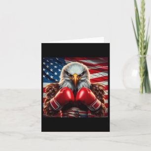 Cartão Bandeira Americana 4 De Julho Águia Dia Da Indepen