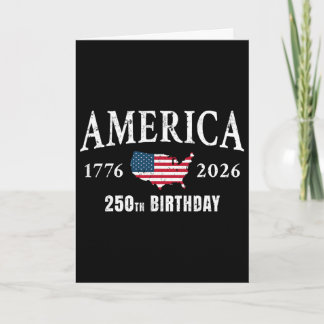 Cartão Bandeira Americana 4 De Julho Vintage 250 Anos 177