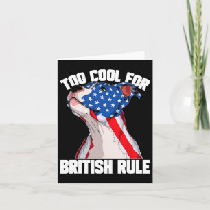 Cartão Bandeira Americana A Legal Para O Governo Britânic