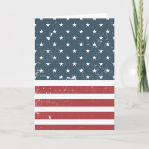 Cartão bandeira americana angustiada