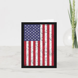Cartão Bandeira Americana Bandeira Dos Estados Unidos Da