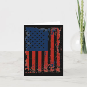 Cartão Bandeira Americana Bandeira Dos Estados Unidos Da