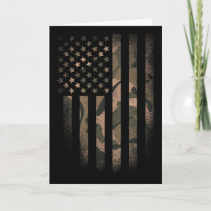 Cartão Bandeira Americana Camuflada Usa Tático Militar Ca